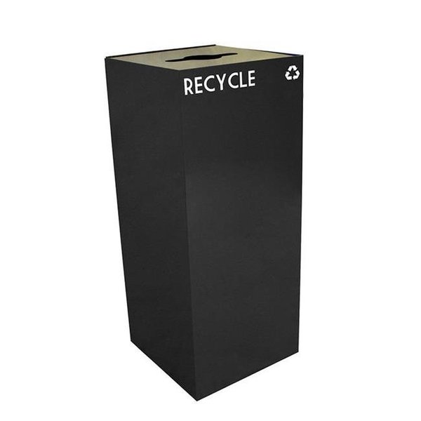 Witt Industries Witt Industries 36GC04-CB 36 Gallon Indoor Recycling Container With Round Slot Opening; Charcoal 36GC04-CB